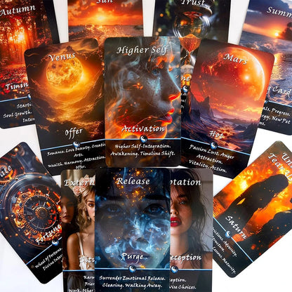 Tarot Cards, Yin and Yang Oracle Cards, Karma Connection Cards, Harboring Spiritual, Emotional, Physical, Planetary Energies