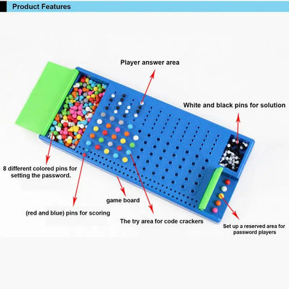 Juego de mesa de descifrado de códigos creativos, juego de mesa de rompecabezas familiar, juego de fiesta, juguetes, tablero de juguete interactivo familiar, mejora la inteligencia