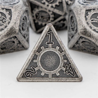 KERWELLSI D&D Dice Set DND, Polyhedral Metal Dungeon and Dragon Role Playing Game Dice, Handmade Dice D20 D12 D10 D8 D6 D4