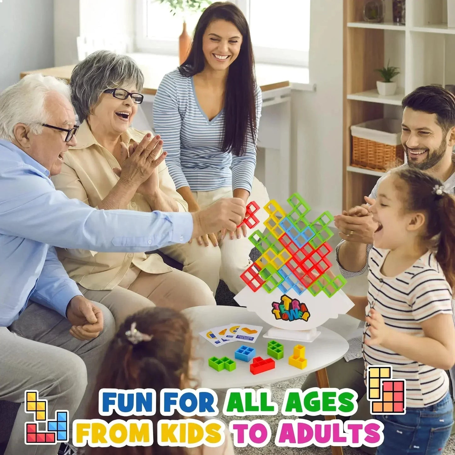 Puzzles Tetra Tower Fun Balance Stacking Building Blocks Jeu de société pour enfants adultes amis équipe dortoir famille soirée de jeux fête