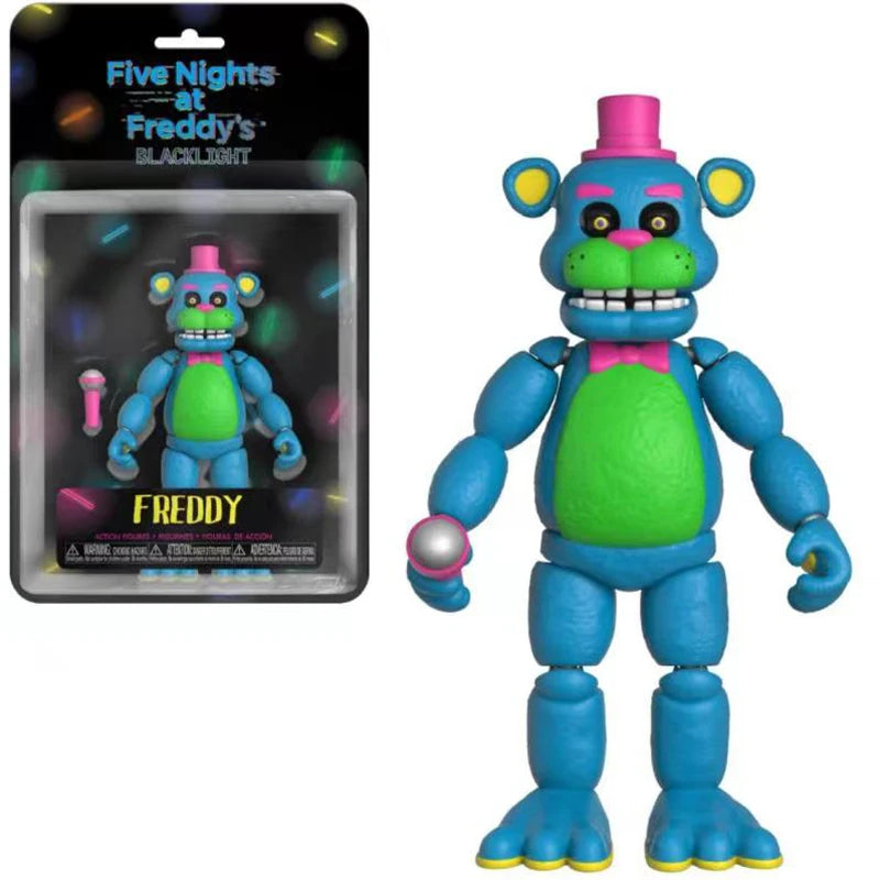 Figurine d'action FNAF 14 cm Freddy Bonnie Foxy Figurines Collection Modèle Jeu Rôle Poupée Cauchemar Fredbear Figurine Mobile Jouets Cadeau