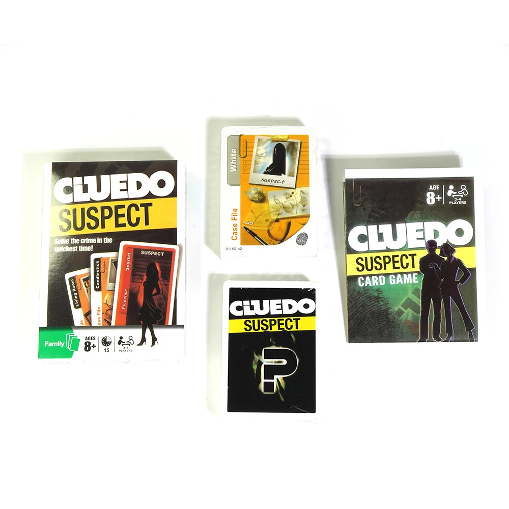 Jeu de cartes Cluedo Suspect Tout le plaisir de Cluedo Jeu de société familial Cluedo Suspect