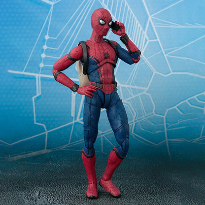 Figurines de Spider-Man: Homecoming de Shf Avengers, modèle mobile, figurine d'action Marvel Peter Parker, jouets de collection en PVC pour cadeaux pour enfants