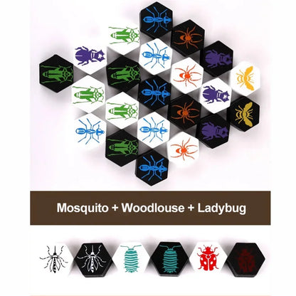 Bug Hive Chess Fun Jeu de société à 2 joueurs Divertissement Jouets éducatifs en bois pour réunions de famille Amis Enfants Cadeaux avec boîtes