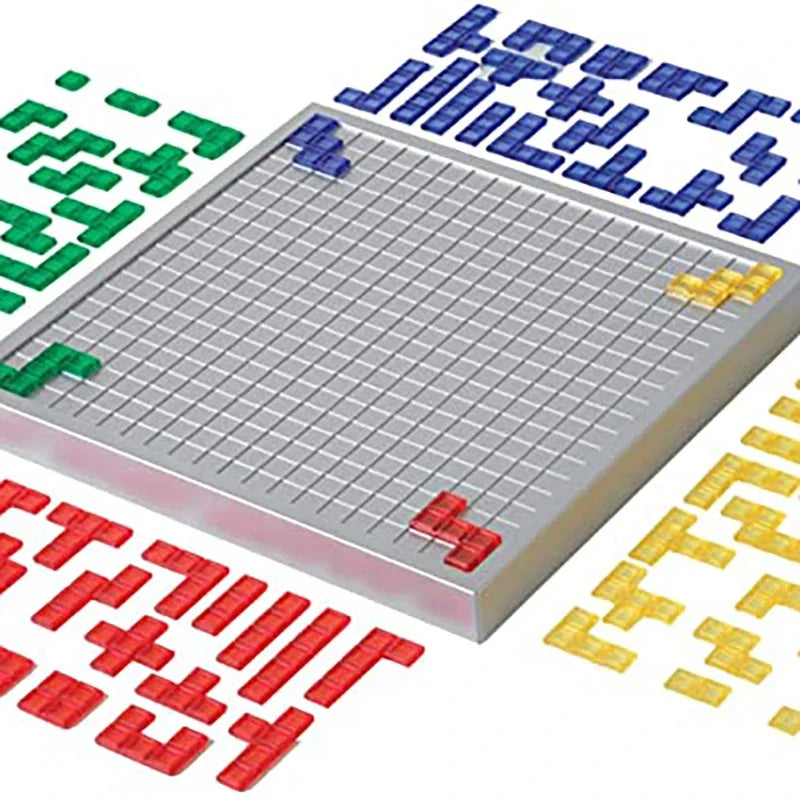 Juego de estrategia Blokus Juego de mesa Juguetes educativos Juego de cuadrados Fácil de jugar para niños Serie de juegos de interior Regalo de fiesta para niños