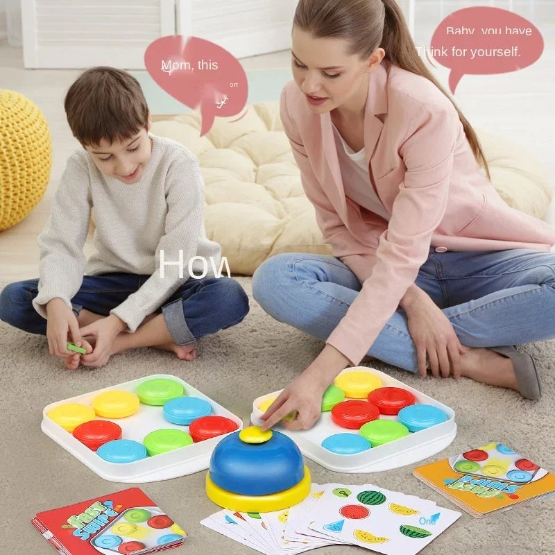 Juego de mesa interactivo para padres e hijos de hockey sobre hielo de colores para 2 jugadores, entrenamiento de pensamiento lógico, juguetes para niños