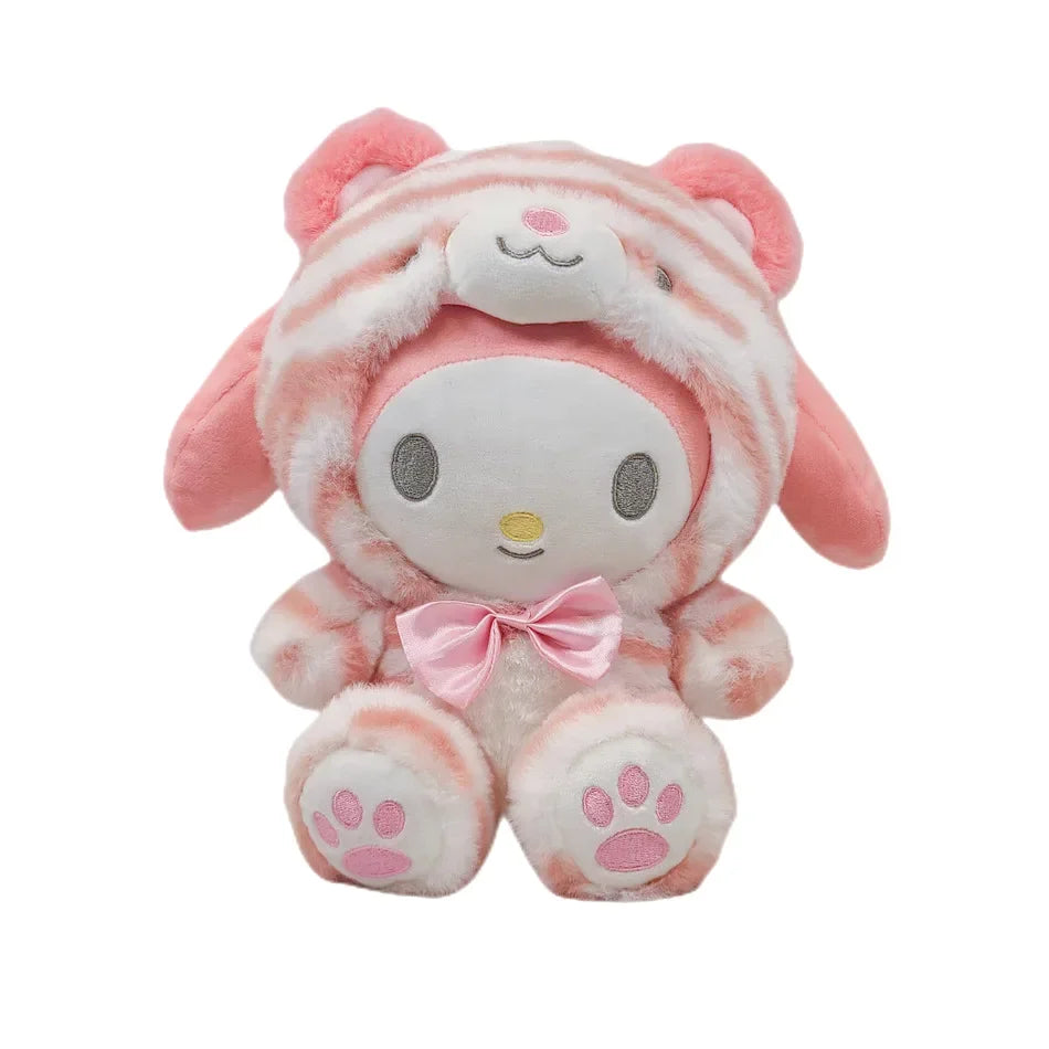 Lote de 5 unidades de juguetes de peluche de Sanrio, muñecos de peluche de 20 cm de estilo cinnamoroll para decoración de habitaciones, muñecos de peluche de Kuromi para regalo