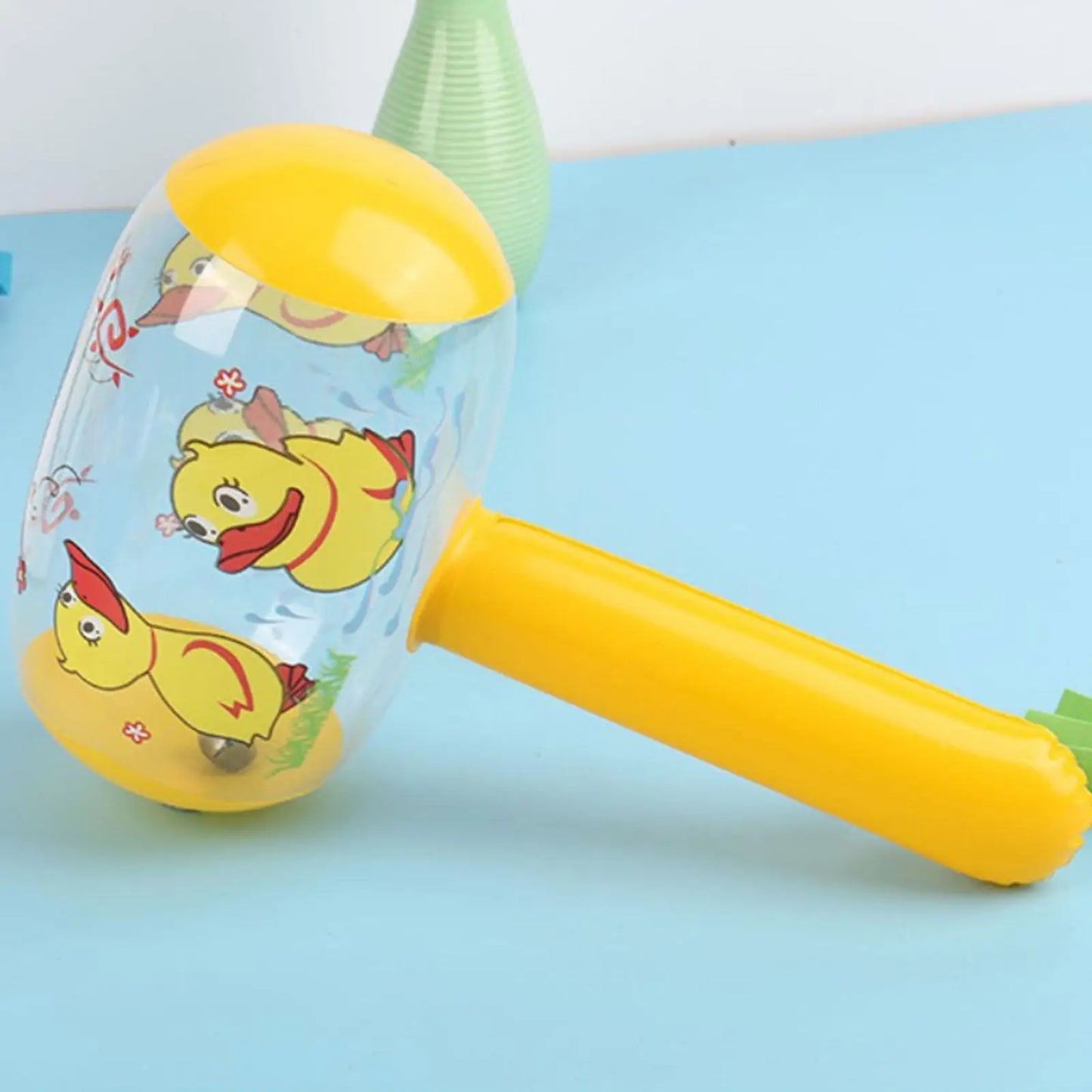 Cute Cartoon Inflatable Hammer With Bell Toys PVC Cheerful Nice Gift For Baby Kids Funny Blow Up Hammer Toys Random Color N5F8