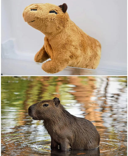 Peluche Capybara de 18 cm, jouet en peluche super doux, mignon, dessin animé, cadeaux pour enfants