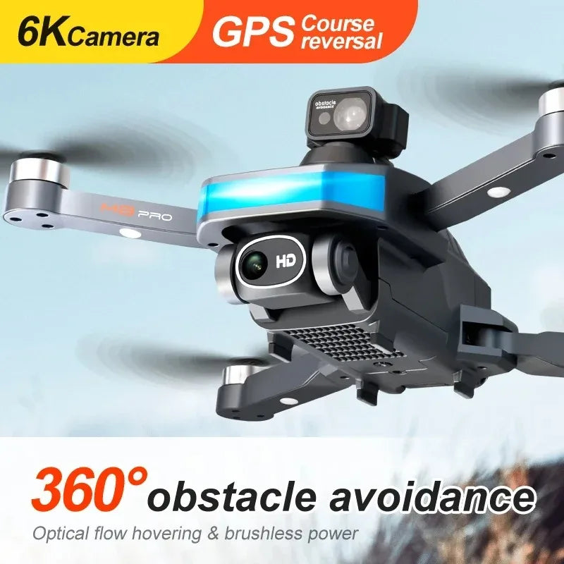 M8pro Photographie aérienne Quadcopter Hélicoptère télécommandé Distance de 5000 mètres Évitez les obstacles M8 Lates 2024 HD Drone