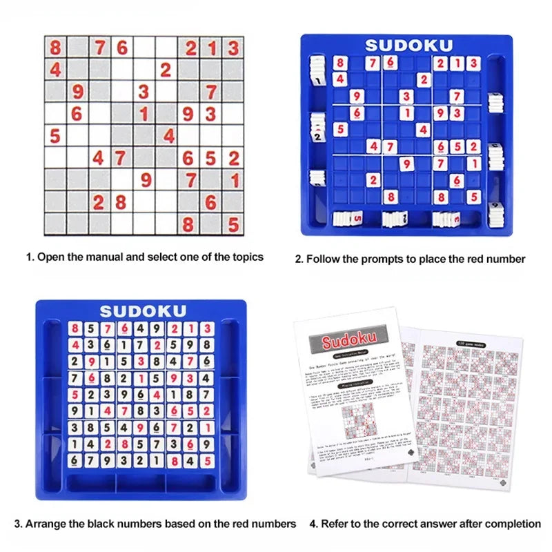 New Sudoku Game for Children Educational Puzzle Toy Kids Develop Logical Thinking Reasoning Training Classic Board Number Games