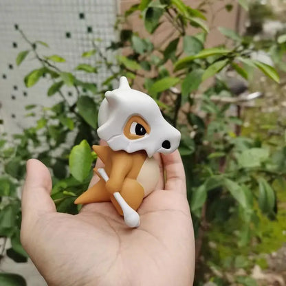 Figurine d'action Pokémon Cubone version mignonne Pocket Monsters Anime Jouets 8CM