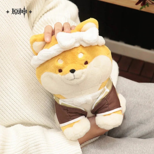 1 pièce de 20 cm de jeu Genshin Impact Taroumaru en peluche Shiba Inu, jouet en peluche Anime, cadeau de Noël pour enfants