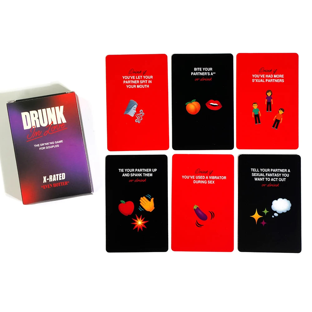 Drunk In Love Jeu à boire encore plus chaud classé X pour les couples 50 cartes Soirée en amoureux amusante