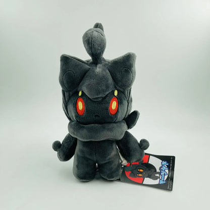 5 piezas/lote de 25 cm, juguetes de peluche de Pokémon Marshadow, muñecos de peluche suaves de Anime Marshadow verde y negro, regalos de cumpleaños y Navidad