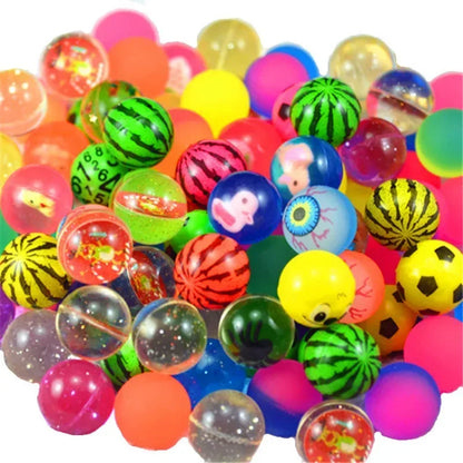 20 piezas/lote de minipelotas de goma de 25 mm, juguetes divertidos, pelotas de juguete de alto rebote, regalo para niños, recuerdo de fiesta, decoración, juegos deportivos