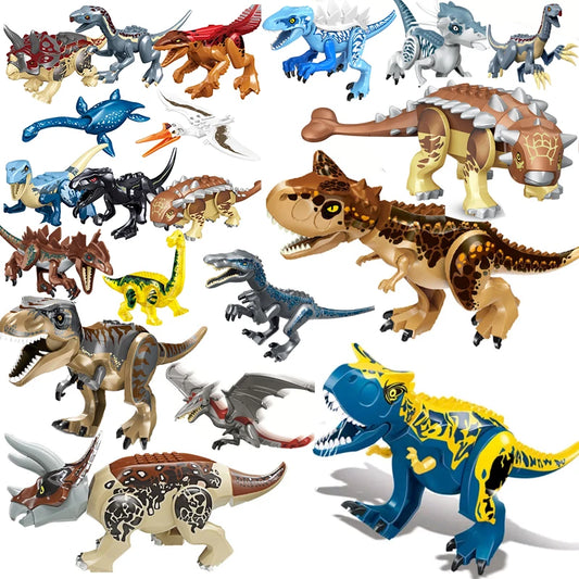 Jurassic World 3 Brutal Raptor Blocs de construction Briques de dinosaures Tyrannosaurus Indominus I-Rex Assembler Jouet pour enfants