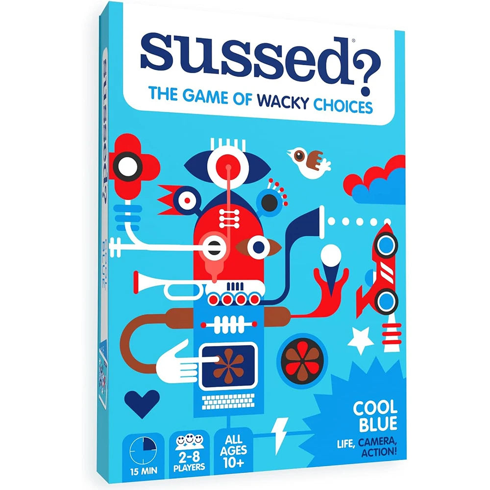 SUSSED The Game of Wacky Choices Social Card Games Great Travel Conversation Starter