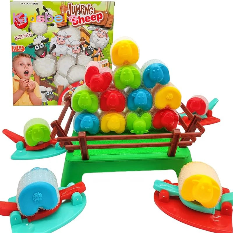 Jeu de moutons sauteurs Jeu de société de catapultage de moutons pour 4 à 12 enfants Jeu de tir de moutons Jeu de table familial Cadeaux de Noël pour enfants