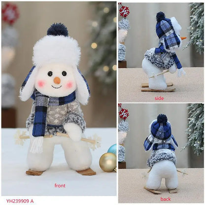 Jouet en peluche pour la Saint-Valentin, poupée mignonne, ski, bascule, bonhomme de neige, décorations, jouet en peluche, fête de vacances, maison, cadeaux pour fille