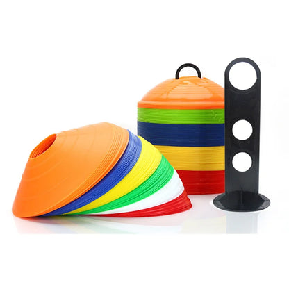 Lot de 10 panneaux d'entraînement de barricade de football pour enfants, accessoires d'entraînement de football, d'agilité, de sport