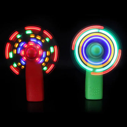 Moulin à vent lumineux à LED, jouet clignotant, ventilateur pour enfant, cadeau, mini ventilateur de refroidissement portatif, lumière LED changeante, accessoires de concert, jouets