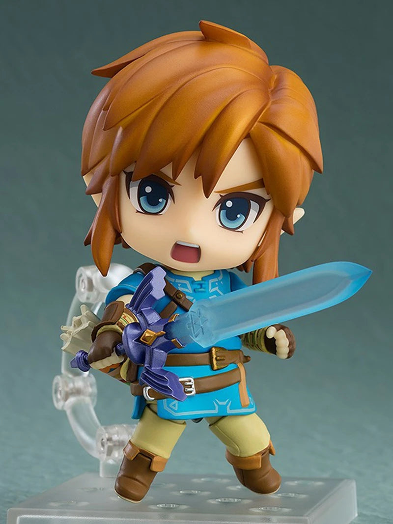 10cm #1212 La Légende de Zelda: Breath of The Wild Zelda Figurine d'action #733-DX Link Anime Figure PVC Collection Modèle Poupée Jouets