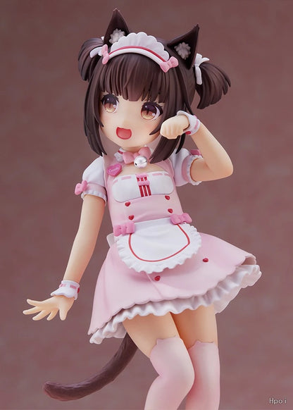 Figurine d'anime NEKOPARA 18 cm Kawaii Girl Chocola Figurine d'action mignonne femme de chambre vanille Figurine PVC Collection modèle poupée jouets cadeaux