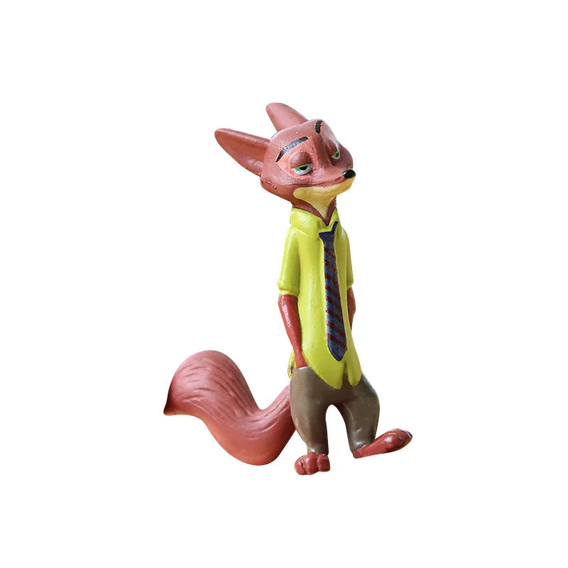 Superbe lot de 12 figurines d'action Zootopia Animals, jouets, lapin, Judy Hopps, Fox, Nick Wilde, film, cadeau pour enfants