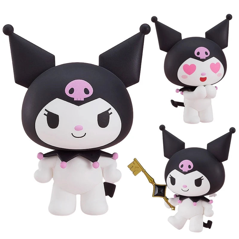 Figurine d'anime My Melody de 10 cm Kawaii #1858 Kuromi Figurines d'action #1857 Melody Figurine PVC Collection Modèle Jouet pour enfants Cadeaux