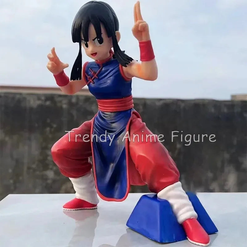 Dragon Ball Action Figure EX Chichi Figurine 17cm Tenkaichi Budokai Combat Posture Collectible Doll Son Goku's Wife Model Toys