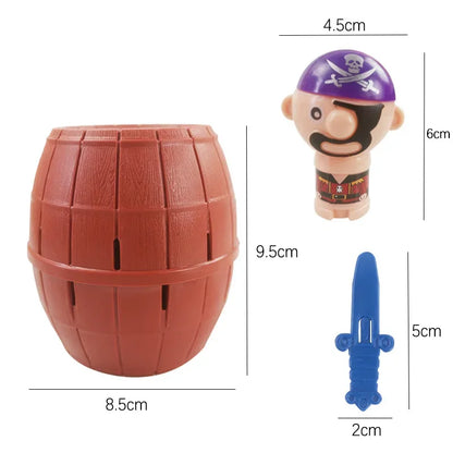 1 jeu de baril de pirate amusant pour enfants, jeu de fête porte-bonheur, pirates sauteurs, seau à épée, blagues familiales, cadeaux