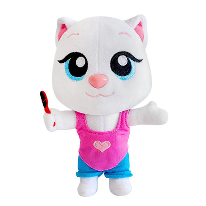 Can't Talk Talking Tom And Friends With Changeable Clothes Plush Toys 18cm Talking Tom Angela Dolls Accompany Doll For Children