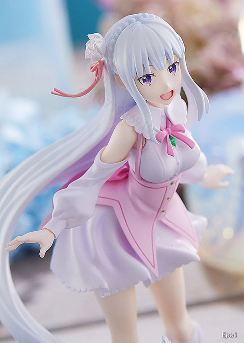 Figurine d'anime Re: Zero Starting Life in Another World de 17 cm, figurines d'action Emilia, Kawaii Memory Snow, collection Emilia, jouets modèles