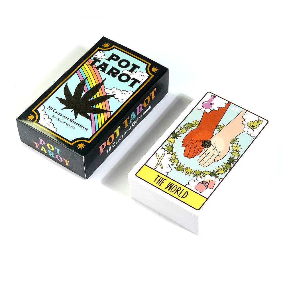 Jeu de 78 cartes de tarot en pot, version de voyage, format de poche, pour débutants, apprentissage du tarot