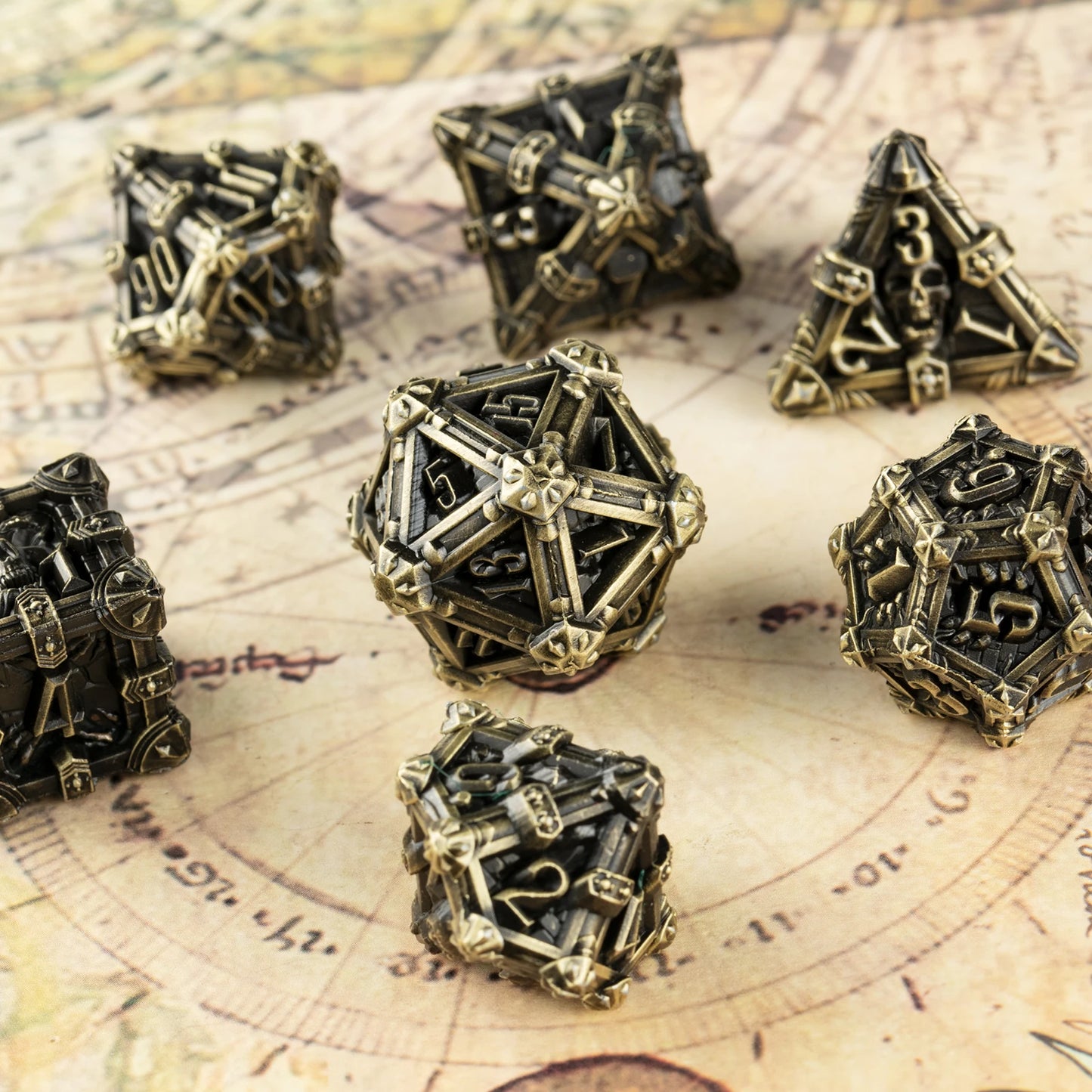 DND dice Metal Polyhedral Dice Set for Dungeon and Dragon Role Playing Games RPG D&D Dice D20 Table Board games