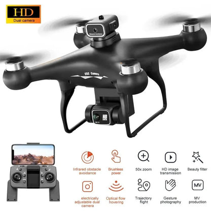 Drone professionnel S116 MAX 8K WIFI FPV caméra 360 ° évitement d'obstacles moteur sans balais RC Quadcopter Mini Dron jouet