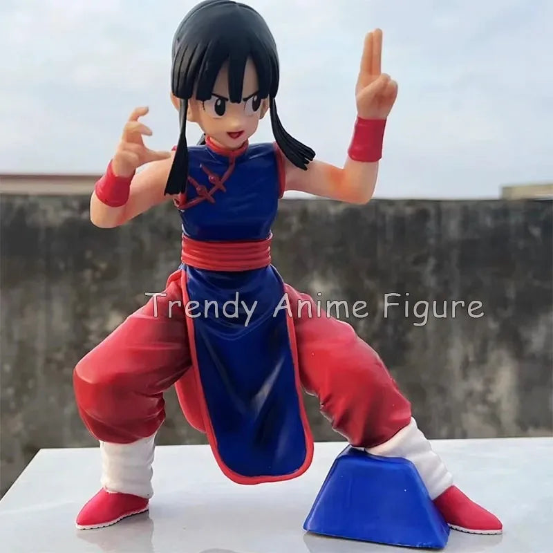 Dragon Ball Action Figure EX Chichi Figurine 17cm Tenkaichi Budokai Combat Posture Collectible Doll Son Goku's Wife Model Toys