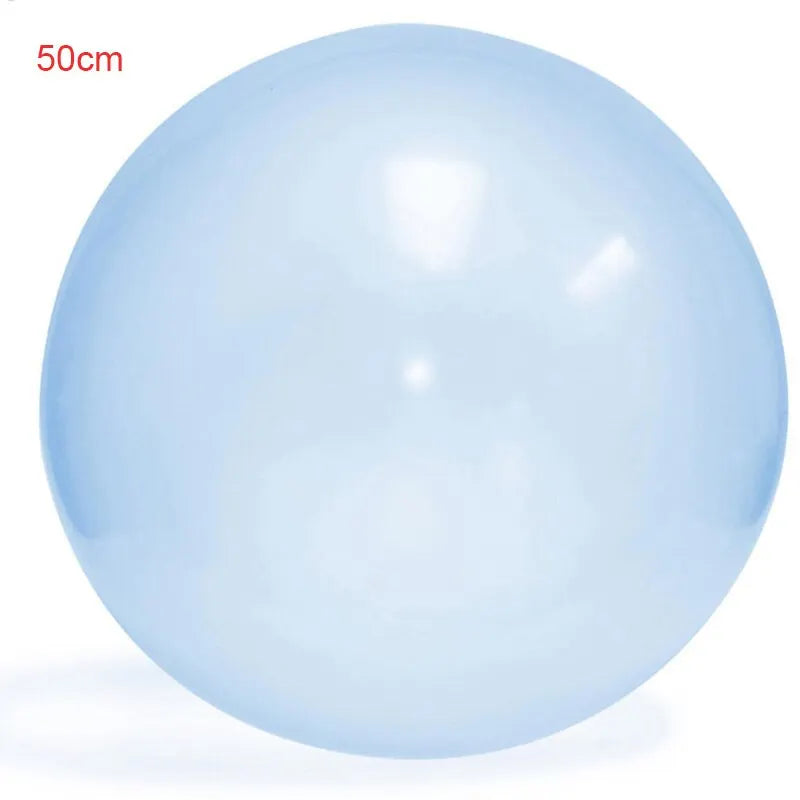 Bolas de burbujas inflables suaves de 50 cm para exteriores para niños, juguetes para fiestas, divertidos globos de agua reutilizables