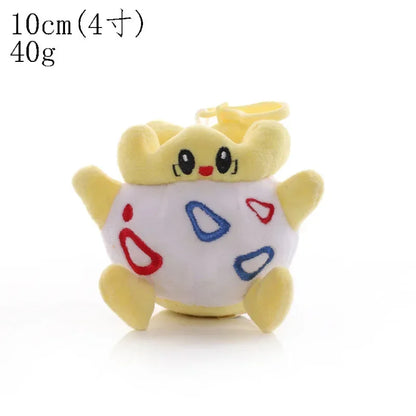 Lot de 20 porte-clés en peluche de 10 à 15 cm, pendentif Psyduck, Eevee, Bulbasaurs, Squirtles, Charmanders, jouets, cadeau