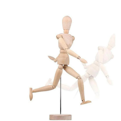 Figura de juguete de madera para hombre, modelo de maniquí con extremidades móviles para artistas, 4,5/5,5/8 pulgadas, para dibujar bocetos, juguetes educativos