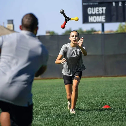 Entraîneur de vitesse de réaction Outils de coordination œil-main pour joueur de baseball et de basket-ball Améliorer l'agilité et la réponse Bâton d'entraînement