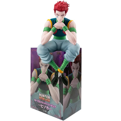 Figurine d'anime Hunter×Hunter 14 cm Figurine d'action de la troupe fantôme Hisoka Noodle Stopper Décoration de chambre Noodle Stopper PVC Modèle Jouets