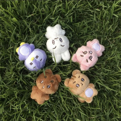 Porte-clés en peluche Kpop Cartoon Soobin YEONJUN, même style Q, Mini BEOMGYU TAEHYUN, porte-clés, pendentifs de sac, accessoires