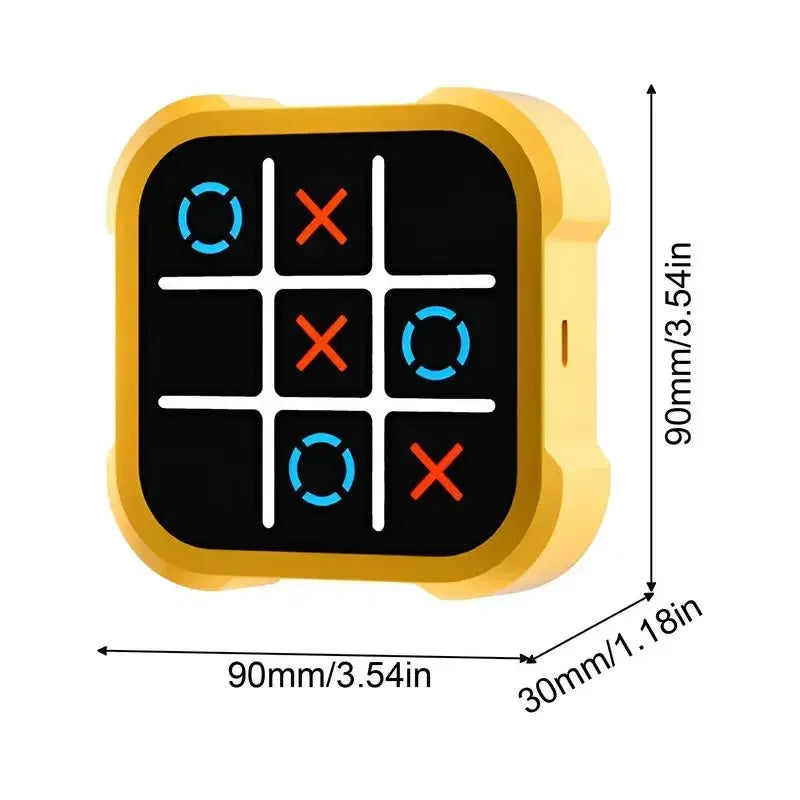 Classic Tic Tac Toe Games Handheld Puzzle Game Console For Kids Gift Travel Gathering Puzzle Board Game Console Fingertip Toy