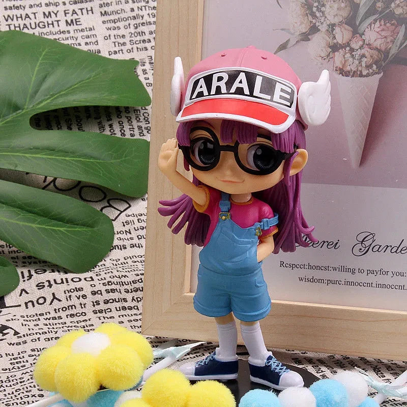 Figurines de dessin animé Dr.SLUMP Arale de 13 cm, ornements de voiture, jouet, décoration de gâteau, collection Dr IQ, poupée en PVC, figurine Arale, modèle, cadeaux pour enfants