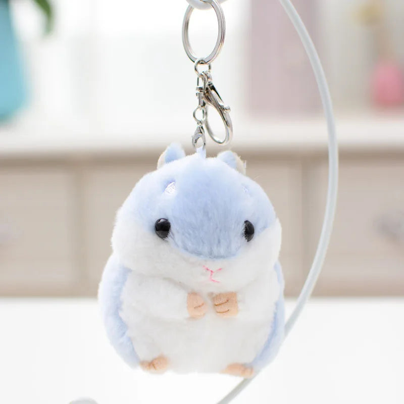 Juguetes de peluche Animales Niños juguetes llavero Peluche 10cm Hámster colgante Muñecas Kawaii Niños Niño Regalos de Navidad Bolsa Muñeca Para bebé