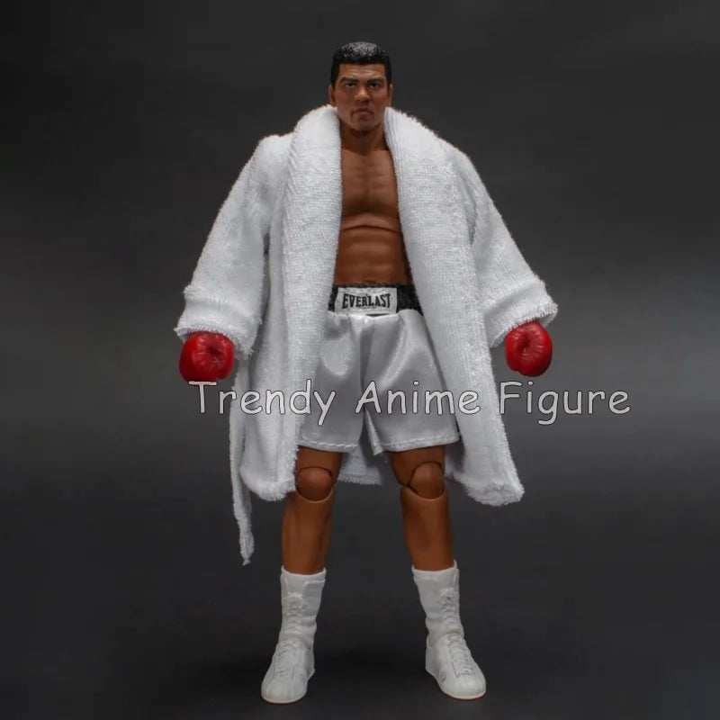 Fighting Champion Ali Action Figure 18cm ST Boxing Champion Gold Belt Tyson Movable Toys Ornaments PVC Figures Collection Model