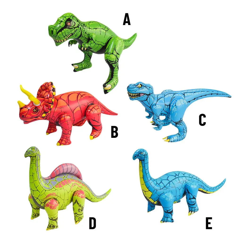 Ensemble de dinosaures réalistes en PVC, jouet gonflable, décoration de fête d'anniversaire, fournitures pour nourrissons et enfants, cadeau