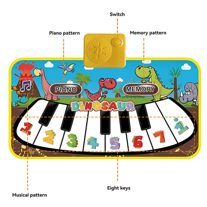 Children's Fun Pedal Piano Dance Mat Education Early Music Toy